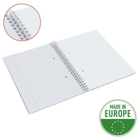 Špirálový zošit, A5, linajkový, 80 listov, ESSELTE  "Colour`Breeze", modrý 3