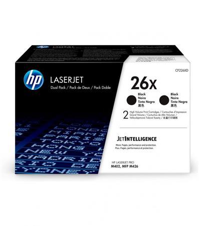 HP CF226XD Laserový toner k tlačiarňam LaserJet Pro M402, 426, 26X čierna, 2*9k 1