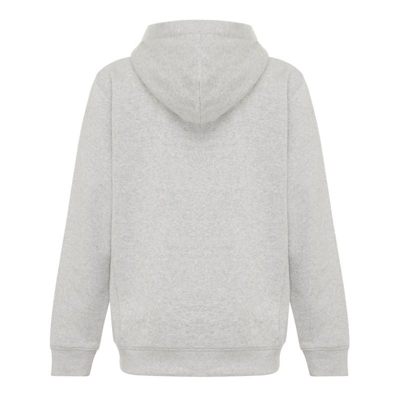 Detská mikina s bočnými vreckami IQONIQ Yengo z rec. bavlny light heather grey 7-8r (122-128cm) 2