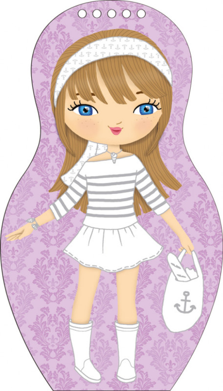 Obliekame francúzske bábiky EMMA – Maľovanky 5