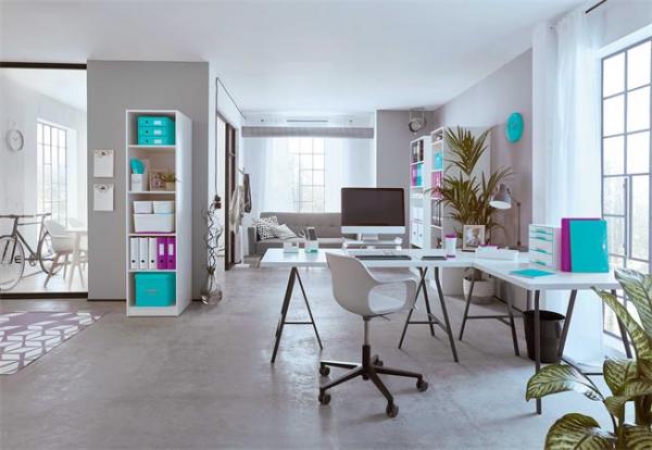 Odkladací box, veľkosť L, LEITZ "Click&Store", ľadovo modrá 3