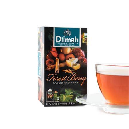 Čierny čaj, 20x1,5g, DILMAH, lesné ovocie 1