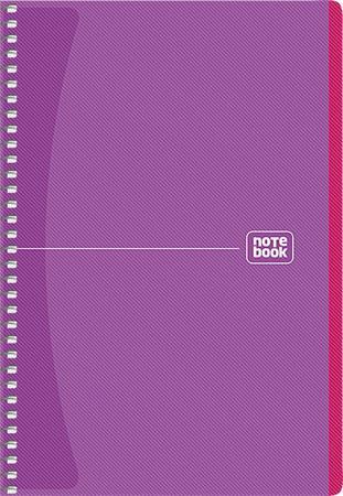 Špirálový zošit, A5, štvorčekový, 80 listov, SHKOLYARYK "Notebook",  mix 6