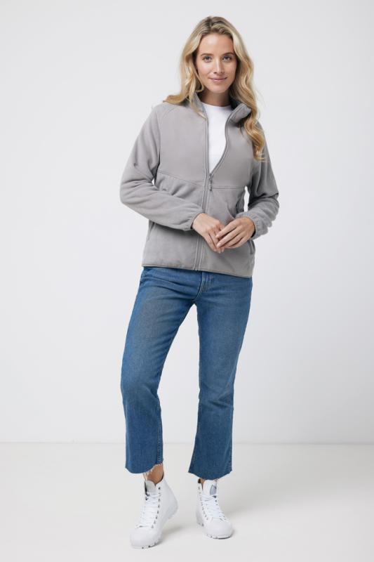 Micro fleece bunda na zips IQONIQ Talung z rec. polyesteru storm grey XS 11