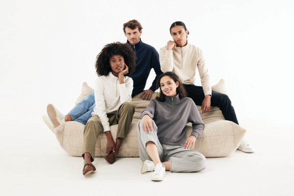 IQONIQ Elgon sveter s krátkym zipsom z recyklovanej bavlny antracitová XXXL 16