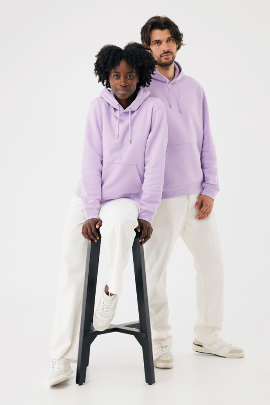 IQONIQ Joshua Unisex mikina s kapucňou z rec. bavlny lavender XS 17