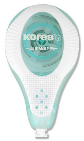 Korekčný roller, 4,2 mm x 8 m, KORES "2WAY Pastel", mix pastelových farieb 3
