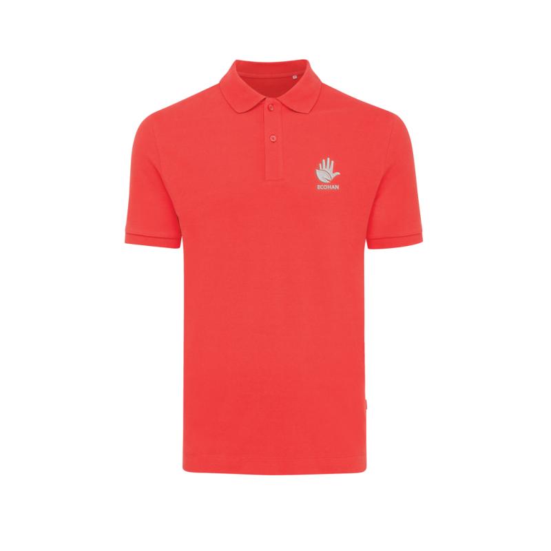 Polo tričko IQONIQ Yosemite z recykl. bavlny luscious red S 3