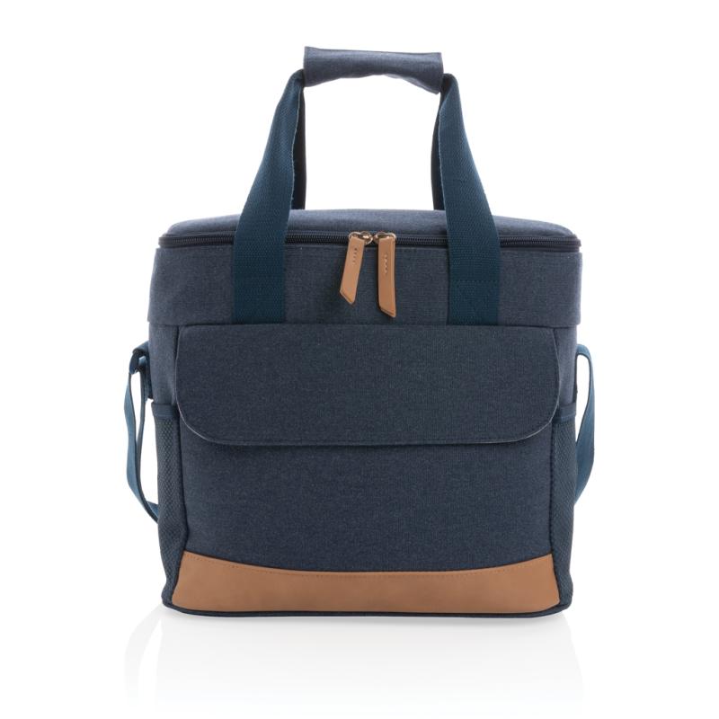 Veľká chladiaca taška Impact z 16 oz. recykl. canvas AWARE™ modrá 3