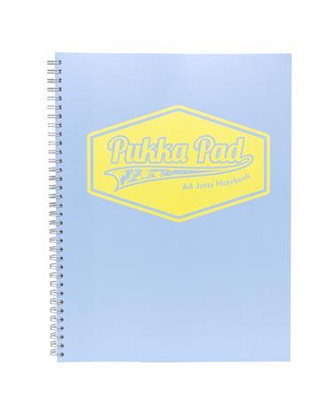 Špirálový zošit, A4, linajkový, 100 strán, PUKKA PAD "Pastel Jotta Pad", rôzne farby 1