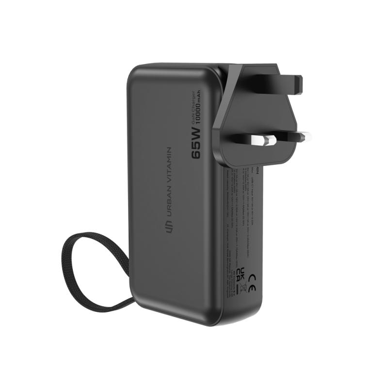 Urban Vitamin Eureka RCS recyklovaná 65W hybridná nabíjačka čierna 3