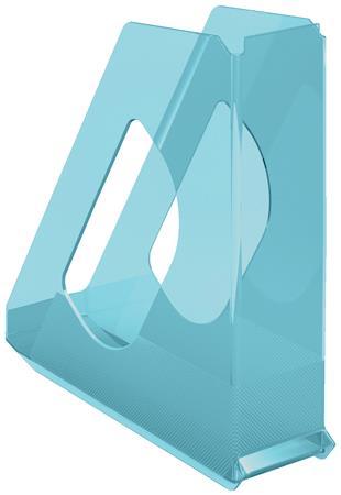 Zakadač, plastový, 68 mm, ESSELTE "Colour` Ice", modrý