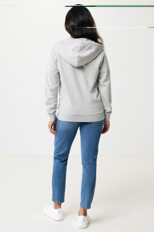 Mikina na zips s kapucňou IQONIQ Abisko z recykl. bavlny heather grey XS 9