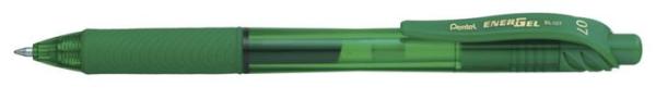Gélové pero, 0,35 mm, stláčací mechanizmus, PENTEL "EnerGelX BL107", zelená 1