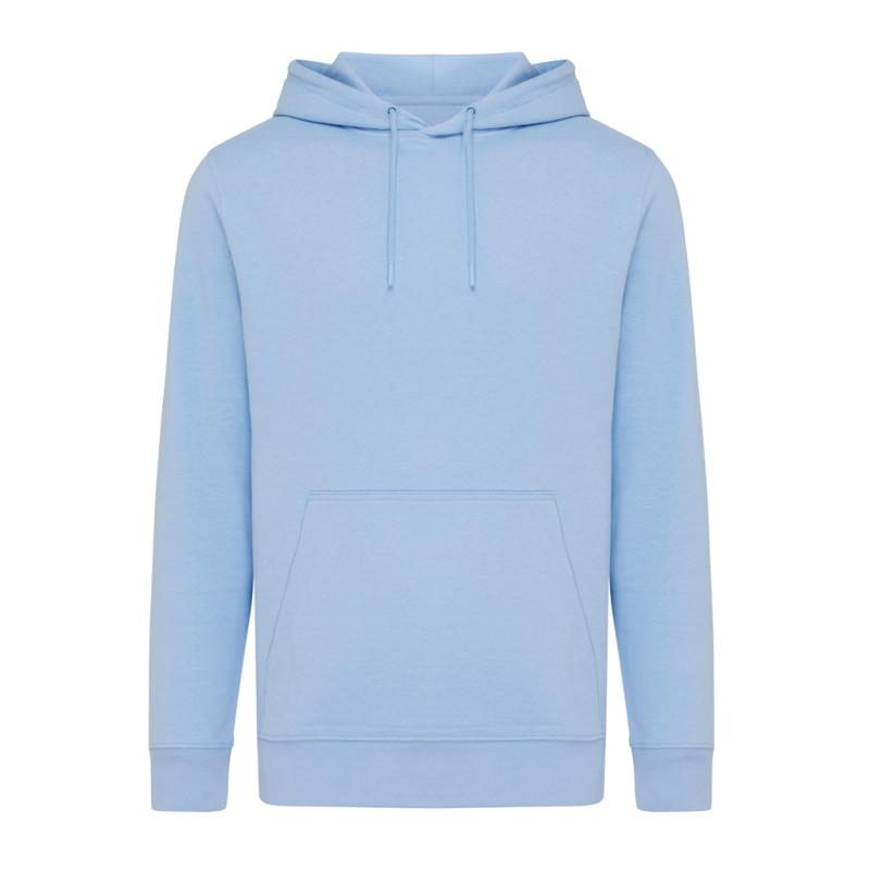 Ľahká mikina s kapucňou IQONIQ Rila z recykl. bavlny sky blue M 1