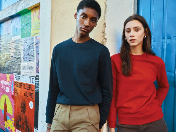 Mikina IQONIQ Zion z recykl. bavlny červená XXS 9