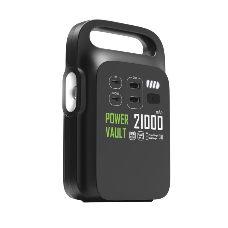 Prenosná nabíjacia stanica Power Vault 21000mAh z RCS RPET čierna 1