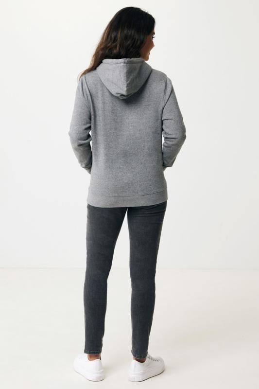 Ľahká mikina s kapucňou IQONIQ Rila z recykl. bavlny light heather anthracite XXL 16