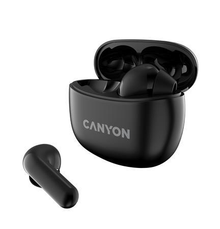 Slúchadlá, TWS bezdrôtové, Bluetooth 5.3, CANYON "TWS-5", čierna 2