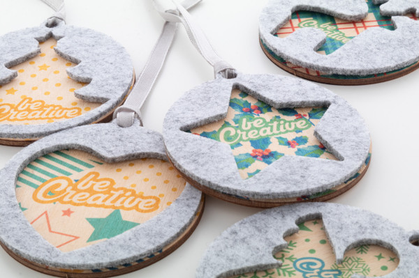 CreaFelt Tree vianočná ozdoba, srdce 3