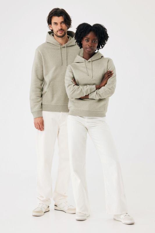 IQONIQ Joshua Unisex mikina s kapucňou z rec. bavlny light heather green XXL 17
