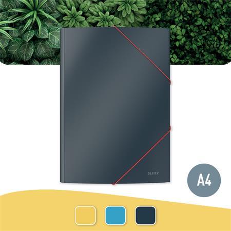 Doska s gumičkou, 15 mm, kartón, A4, LEITZ "Cosy", matná sivá 2