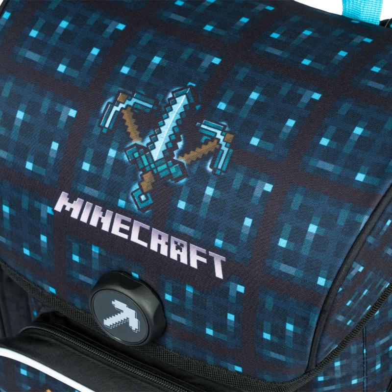BAAGL SADA 3 Ergo Minecraft Blue Axe: aktovka, peračník, vrecko 7