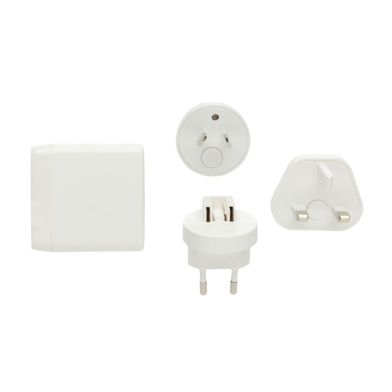 Cestovná nabíjačka TravelCharge Pro s USB C z RCS plastu biela 2
