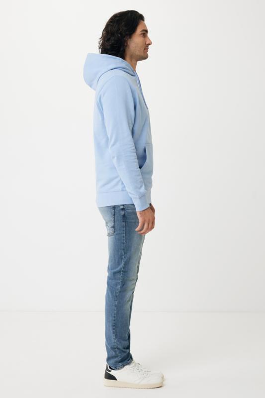 Ľahká mikina s kapucňou IQONIQ Rila z recykl. bavlny sky blue XS 7