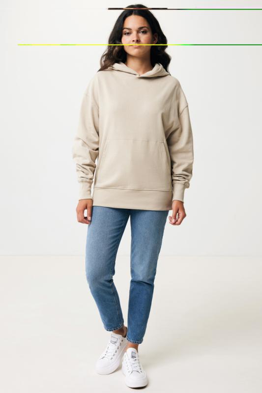 Mikina s kapucňou IQONIQ Yoho relaxed fit z recykl. bavlny desert XXS 6