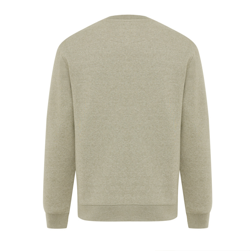 IQONIQ Toria Unisex mikina s okrúhl. výstrihom z rec. bavlny light heather green M 2