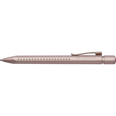 Guľôčkové pero, 0,7 mm, stláčací mechanizmus, telo pera: ružová, FABER-CASTELL "Grip 2010- 1