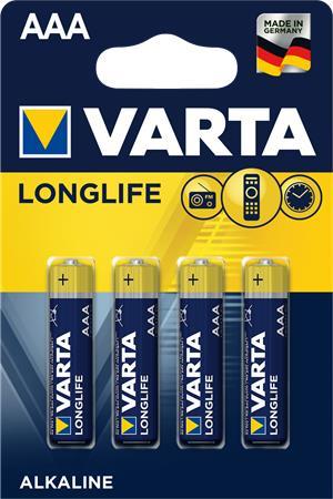 Batéria, AAA, mikrotužková, 4 ks, VARTA "Longlife" 1
