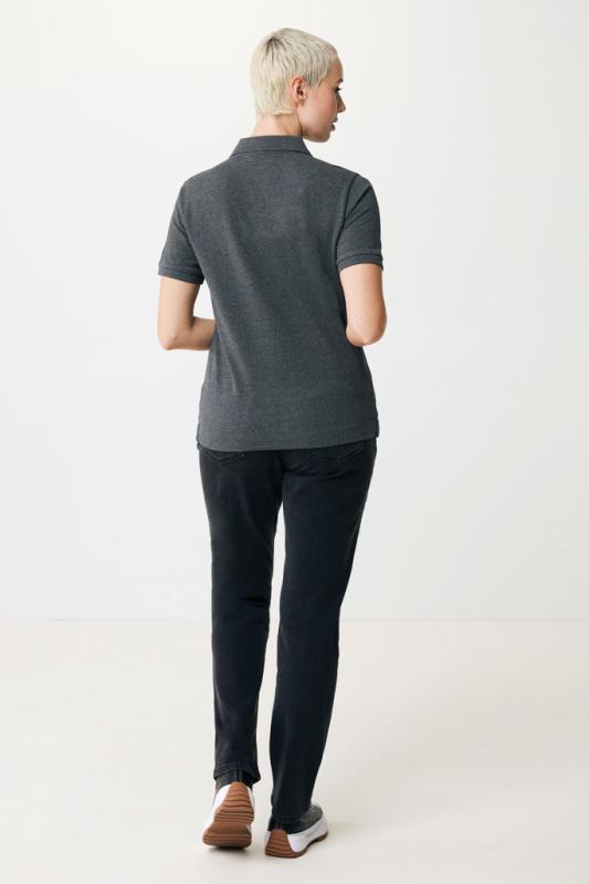 Polo tričko IQONIQ Yosemite z recykl. bavlny heather anthracite XXS 7