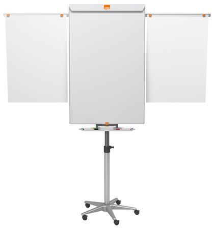 Flipchartová tabuľa, mobilná,  NanoClean™ povrch, magnetická, 2 pomocné ramená, NOBO