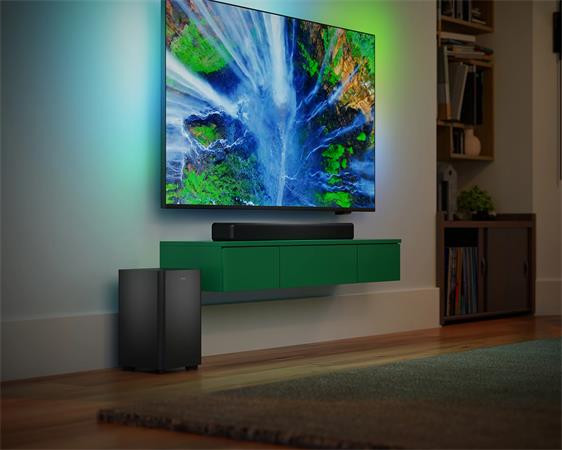 Reproduktor s bezdrôtovým subwooferom, PHILIPS "TAB5309", tmavosivý 8