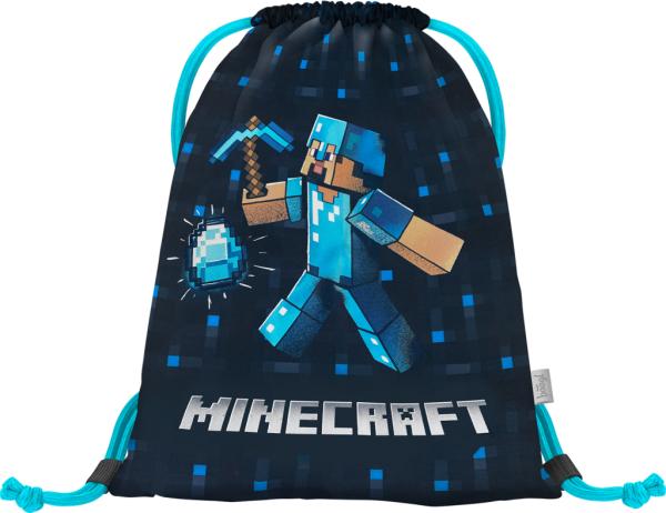 BAAGL SADA 3 Ergo Minecraft Blue Axe: aktovka, peračník, vrecko 12