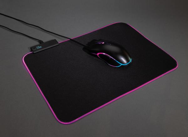 RGB herná podložka pod myš čierna 11