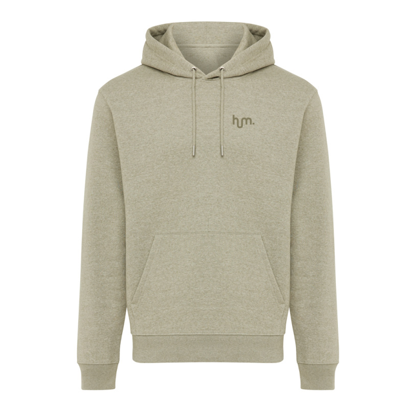 IQONIQ Joshua Unisex mikina s kapucňou z rec. bavlny light heather green XXXL 4