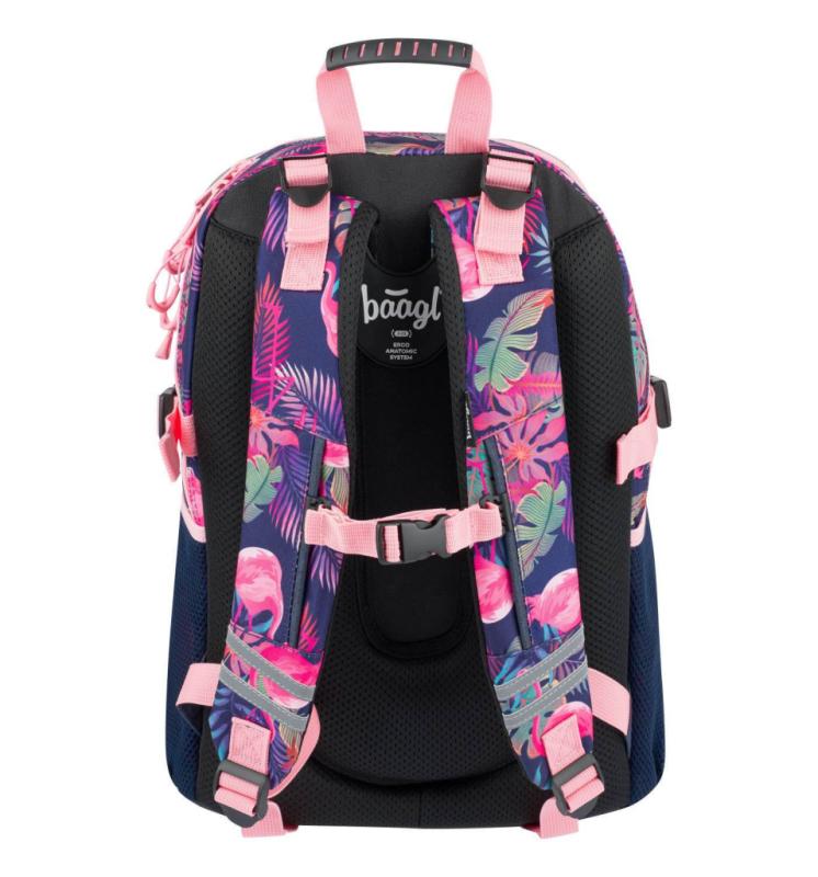 BAAGL SET 3 Flamingo: batoh, penál, sáček 4