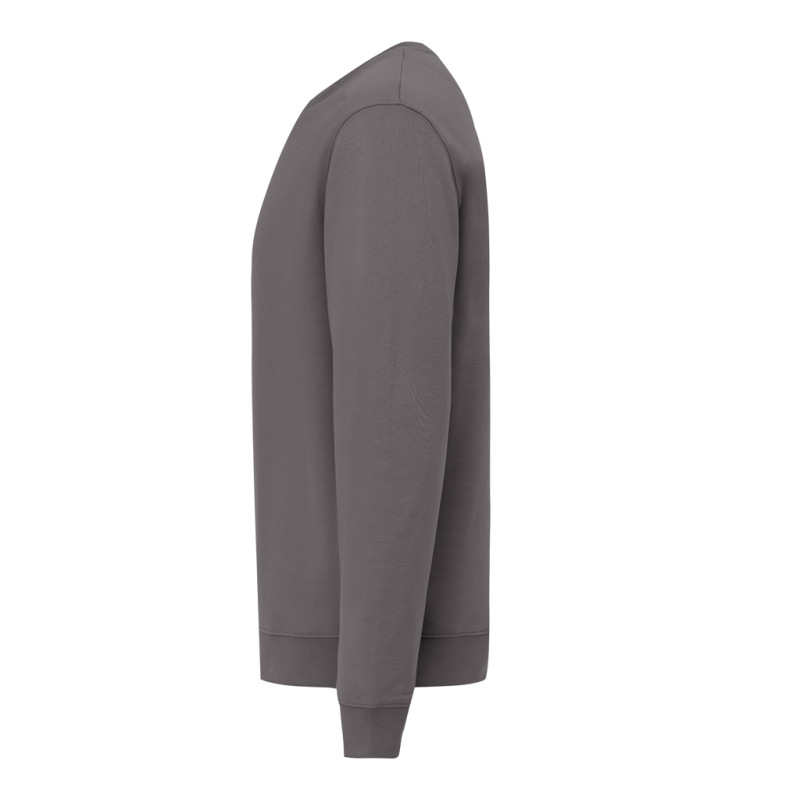 IQONIQ Toria Unisex mikina s okrúhl. výstrihom z rec. bavlny antracitová XXXL 3