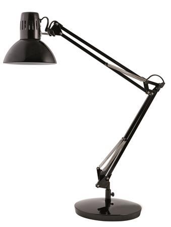 Stolová lampa, 11 W, ALBA "Architect", čierna 1