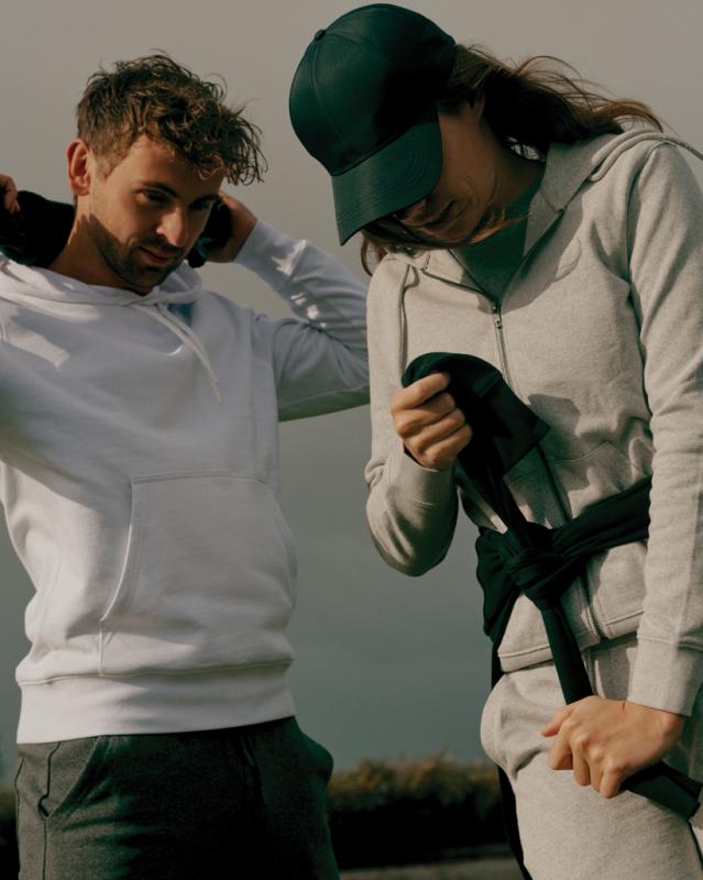 Ľahká mikina s kapucňou IQONIQ Rila z recykl. bavlny recycled white XL 5