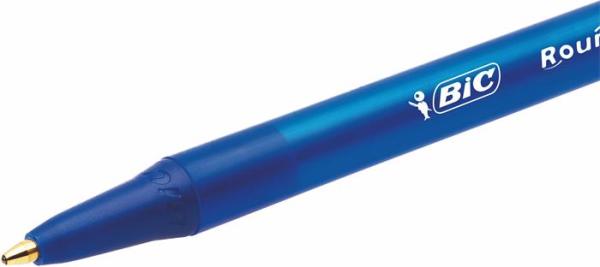 Guľôčkové pero, 0,32 mm, stláčací mechanizmus, BIC "Round Stic Clic", modré 2