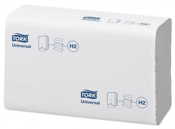 Utierky na ruky, Interfold ohyb, 2-vrstvové, H2 systém, Universal, TORK "Xpress® Multifold 1