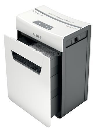 Skartovací stroj, konfetti, 10 listov, LEITZ "IQ Protect 10X" 2