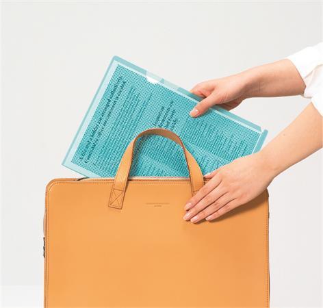 Obal "L" , na ochranú údajov, A4, PP, PLUS, modrý 2