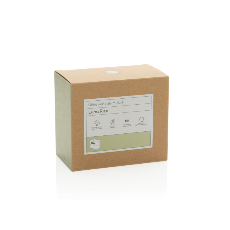 LumaRise RCS budík s bielym šumom z recyklovaného plastu béžová 14