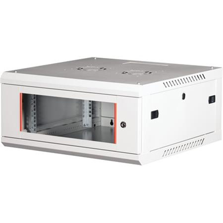 Rack skriňa, nástenná, 19", 4U, v demonte, LANDE "PROlineB", sivá 1