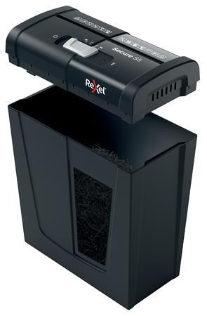 Skartovací stroj, pásiky, 5 listov, REXEL, "Secure S5" 4